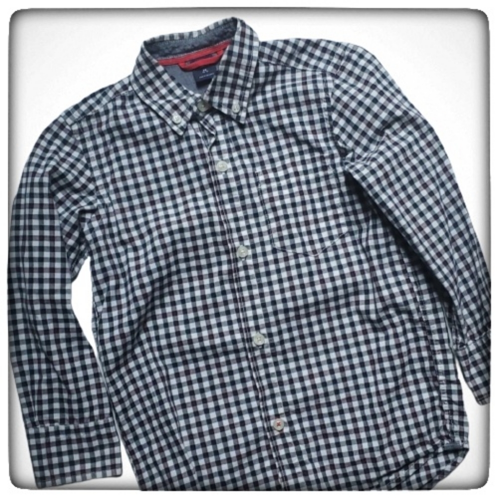 Gap Kids Poplin Longsleeve Button-Up Top-XS 4-5